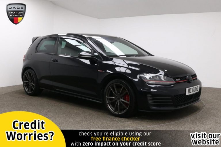 Used 2016 BLACK VOLKSWAGEN GOLF Hatchback 2.0 GTI PERFORMANCE DSG 3d AUTO 226 BHP PETROL (reg. 2016-07-13) (Automatic) for sale in Stockport