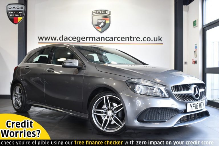 Used 2016 GREY MERCEDES-BENZ A-CLASS Hatchback 2.1 A 200 D AMG LINE 5DR AUTO 134 BHP DIESEL (reg. 2016-05-13) (Automatic) for sale in Stockport