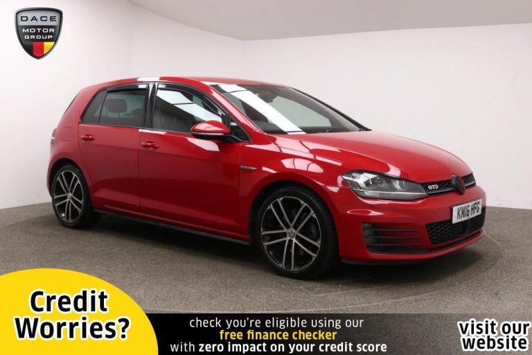 Used 2016 RED VOLKSWAGEN GOLF Hatchback 2.0 GTD DSG 5d AUTO 182 BHP DIESEL (reg. 2016-04-25) (Automatic) for sale in Stockport