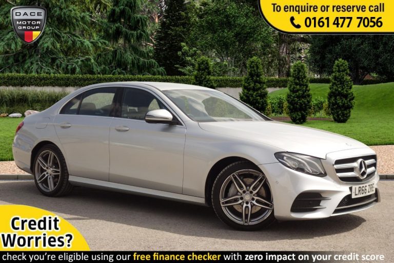 Used 2016 SILVER MERCEDES-BENZ E-CLASS Saloon 2.0 E 220 D AMG LINE 4d AUTO 192 BHP DIESEL (reg. 2016-09-30) (Automatic) for sale in Stockport
