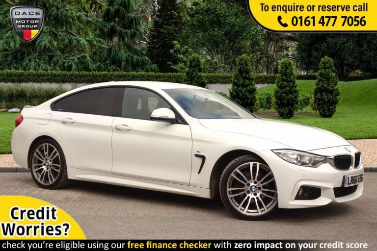 Used 2016 WHITE BMW 4 SERIES GRAN COUPE Coupe 2.0 420D M SPORT GRAN COUPE 4d AUTO 188 BHP DIESEL (reg. 2016-09-29) (Automatic) for sale in Stockport