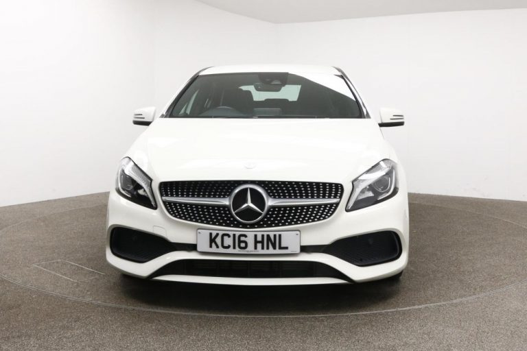 Used 2016 WHITE MERCEDES-BENZ A-CLASS Hatchback 1.6 A 200 AMG LINE PREMIUM 5d AUTO 154 BHP PETROL (reg. 2016-05-30) (Automatic) for sale in Stockport