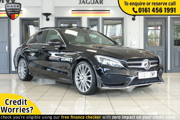 Used 2017 BLACK MERCEDES-BENZ C-CLASS Saloon 2.1 C 220 D AMG LINE PREMIUM PLUS 4d AUTO 170 BHP DIESEL (reg. 2017-06-07) (Automatic) for sale in Stockport