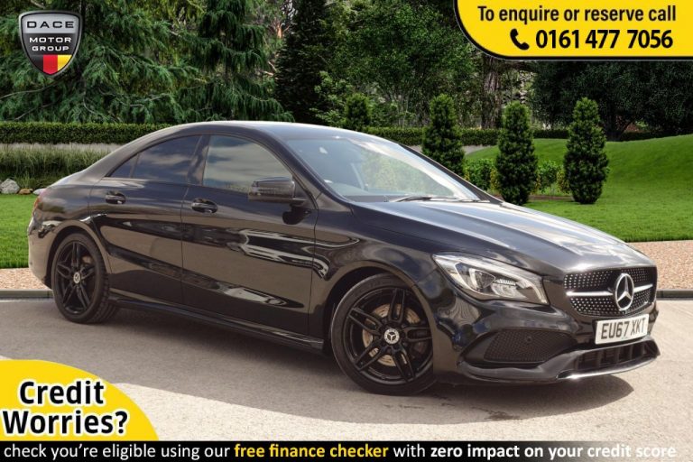 Used 2017 BLACK MERCEDES-BENZ CLA Coupe 2.1 CLA 220 D AMG LINE 4d AUTO 174 BHP DIESEL (reg. 2017-09-09) (Automatic) for sale in Stockport