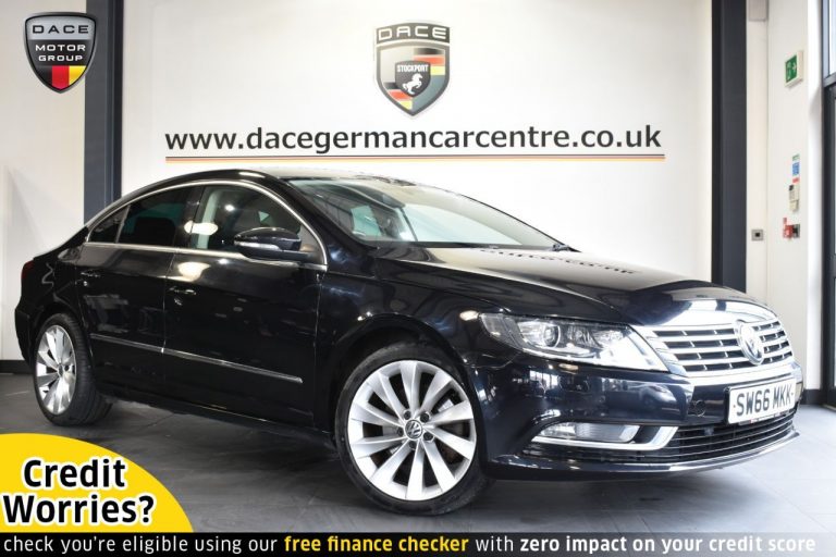 Used 2017 BLACK VOLKSWAGEN CC Coupe 2.0 GT TDI BLUEMOTION TECHNOLOGY DSG 4DR AUTO 148 BHP DIESEL (reg. 2017-01-18) (Automatic) for sale in Stockport