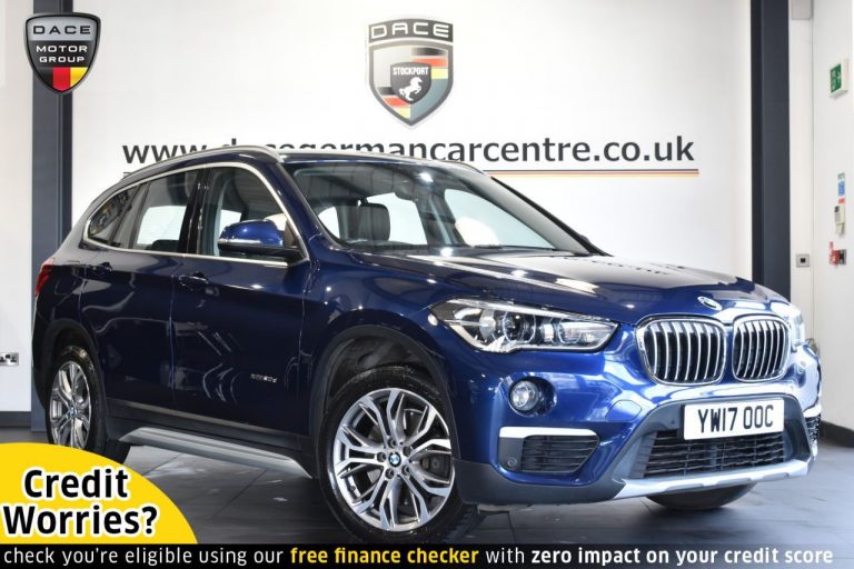 Used 2017 BLUE BMW X1 4x4 2.0 XDRIVE20D XLINE 5DR AUTO 188 BHP DIESEL (reg. 2017-07-27) (Automatic) for sale in Stockport