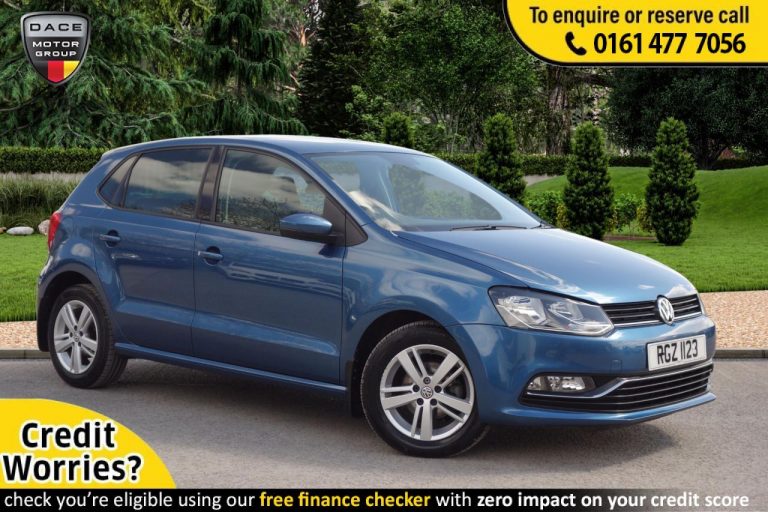 Used 2017 BLUE VOLKSWAGEN POLO Hatchback 1.2 MATCH EDITION TSI DSG 5d AUTO 89 BHP PETROL (reg. 2017-07-21) (Automatic) for sale in Stockport