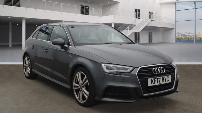 Used 2017 GREY AUDI A3 Hatchback 2.0 TDI S LINE 5DR AUTO 148 BHP DIESEL (reg. 2017-08-07) (Automatic) for sale in Stockport