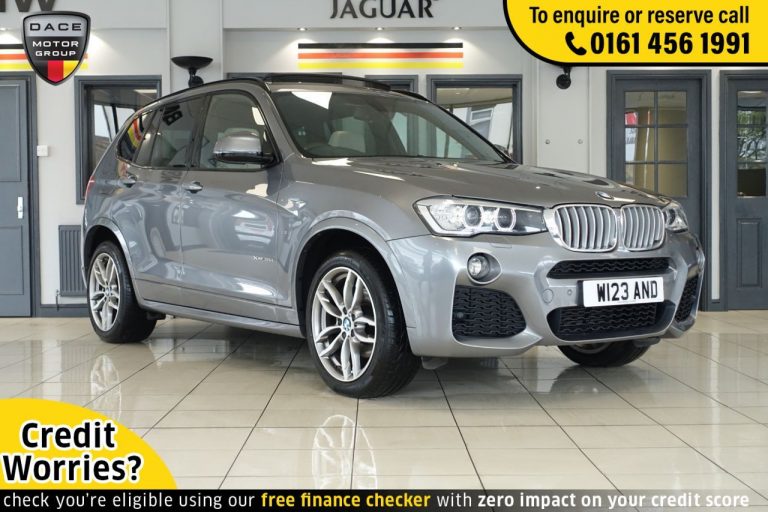 Used 2017 GREY BMW X3 SUV 3.0 XDRIVE30D M SPORT 5d AUTO 255 BHP DIESEL (reg. 2017-09-15) (Automatic) for sale in Stockport