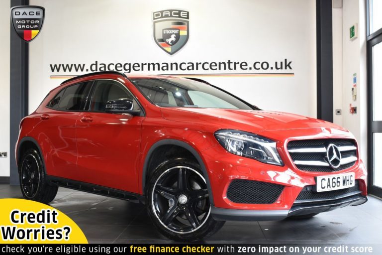 Used 2017 RED MERCEDES-BENZ GLA-CLASS SUV 2.1 GLA 220 D 4MATIC AMG LINE PREMIUM 5DR AUTO 174 BHP DIESEL (reg. 2017-01-16) (Automatic) for sale in Stockport