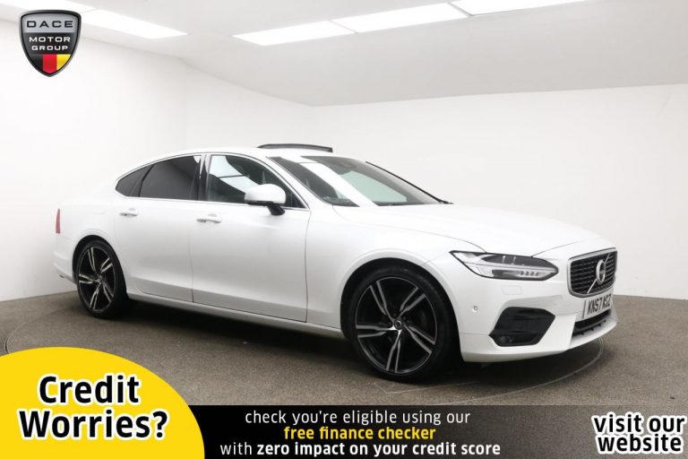Used 2017 WHITE VOLVO S90 Saloon 2.0 D4 R-DESIGN PRO 4d AUTO 188 BHP DIESEL (reg. 2017-10-27) (Automatic) for sale in Stockport