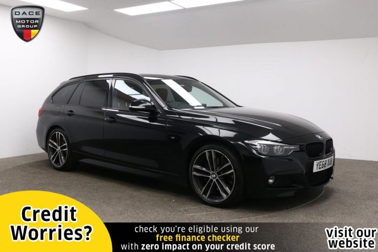 Used 2018 BLACK BMW 3 SERIES Estate 2.0 320I M SPORT SHADOW EDITION TOURING 5d 181 BHP PETROL (reg. 2018-10-29) (Automatic) for sale in Stockport