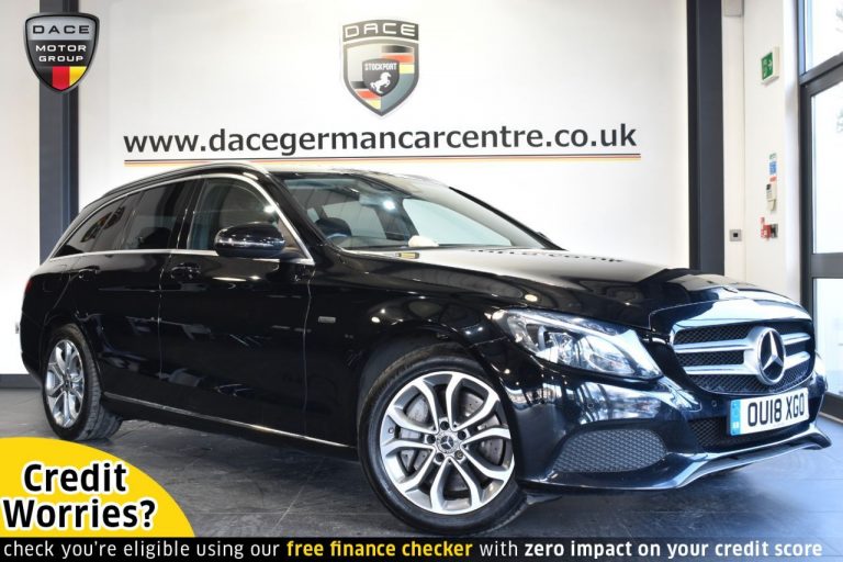 Used 2018 BLACK MERCEDES-BENZ C-CLASS Estate 2.0 C350 E SPORT 5DR AUTO 208 BHP HYBRID ELECTRIC (reg. 2018-03-23) (Automatic) for sale in Stockport