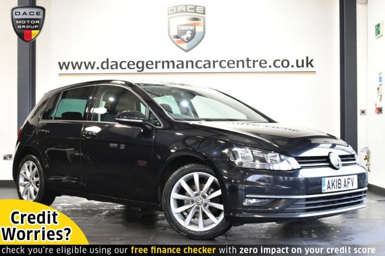 Used 2018 BLACK VOLKSWAGEN GOLF Hatchback 1.5 GT TSI EVO DSG 5DR AUTO 148 BHP PETROL (reg. 2018-03-29) (Automatic) for sale in Stockport