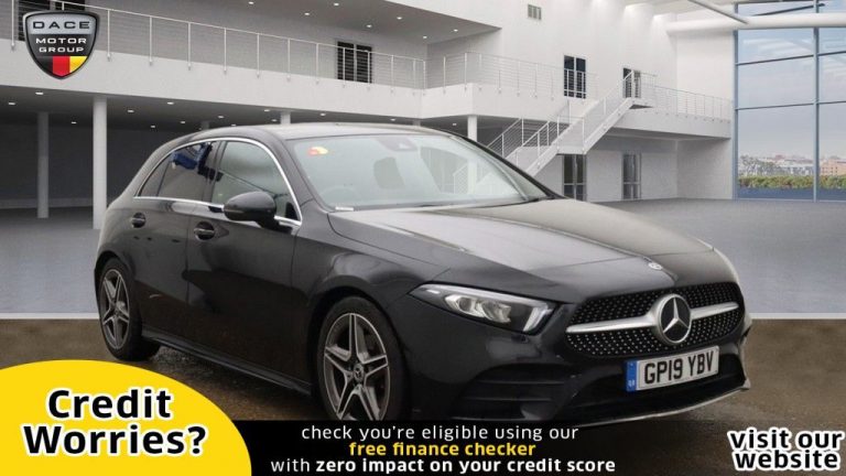 Used 2019 BLACK MERCEDES-BENZ A-CLASS Hatchback 2.0 A 200 D AMG LINE 5d AUTO 148 BHP DIESEL (reg. 2019-07-30) (Automatic) for sale in Stockport
