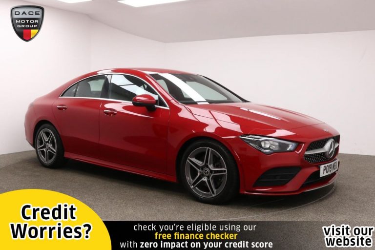 Used 2019 RED MERCEDES-BENZ CLA Coupe 1.3 CLA 200 AMG LINE PREMIUM 4d AUTO 161 BHP PETROL (reg. 2019-04-29) (Automatic) for sale in Stockport