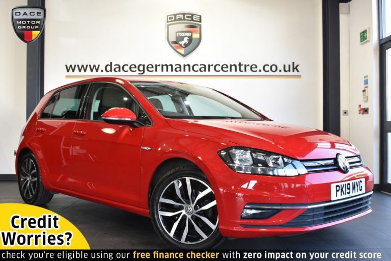 Used 2019 RED VOLKSWAGEN GOLF Hatchback 1.5 GT TSI EVO DSG 5DR AUTO 129 BHP PETROL (reg. 2019-03-08) (Automatic) for sale in Stockport
