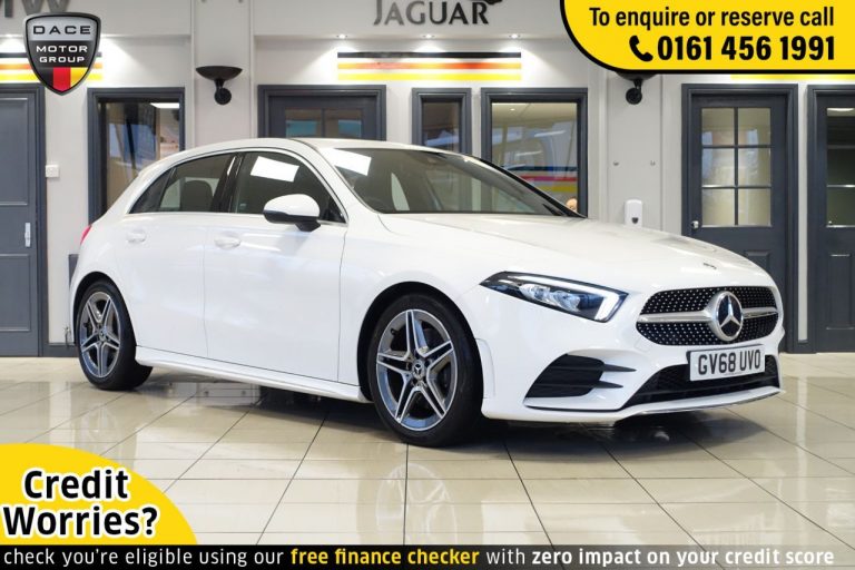 Used 2019 WHITE MERCEDES-BENZ A-CLASS Hatchback 2.0 A 220 AMG LINE 5d AUTO 188 BHP PETROL (reg. 2019-01-29) (Automatic) for sale in Stockport