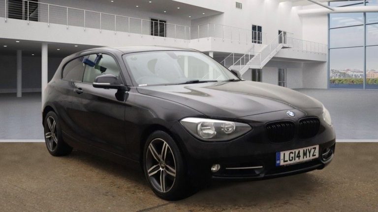 Used 2014 BLACK BMW 1 SERIES Hatchback 1.6 118I SPORT 3DR AUTO 168 BHP PETROL (reg. 2014-04-15) (Automatic) for sale in Stockport
