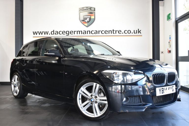 Used 2014 BLACK BMW 1 SERIES Hatchback 2.0 116D M SPORT 5DR AUTO 114 BHP DIESEL (reg. 2014-06-25) (Automatic) for sale in Stockport