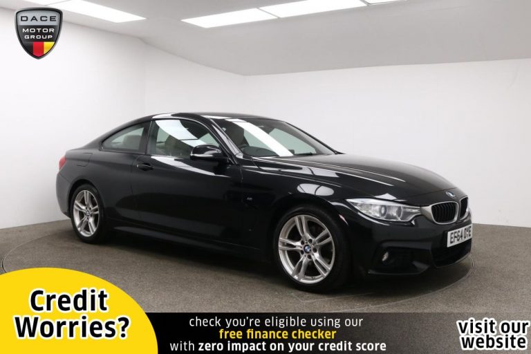 Used 2014 BLACK BMW 4 SERIES Coupe 2.0 420D M SPORT 2d AUTO 181 BHP DIESEL (reg. 2014-12-31) (Automatic) for sale in Stockport