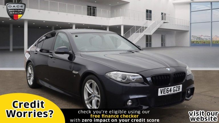 Used 2014 BLACK BMW 5 SERIES Saloon 3.0 535D M SPORT 4d AUTO 309 BHP DIESEL (reg. 2014-12-31) (Automatic) for sale in Stockport