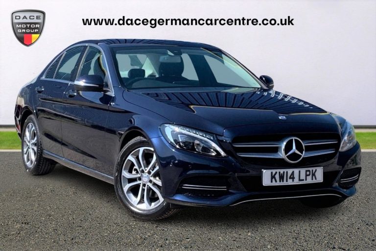 Used 2014 BLUE MERCEDES-BENZ C-CLASS Saloon 2.0 C200 SPORT 4DR AUTO 184 BHP PETROL (reg. 2014-06-23) (Automatic) for sale in Stockport