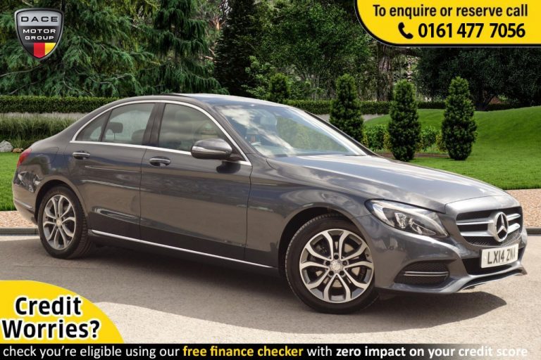 Used 2014 GREY MERCEDES-BENZ C-CLASS Saloon 2.1 C220 BLUETEC SPORT PREMIUM PLUS 4d AUTO 170 BHP DIESEL (reg. 2014-06-13) (Automatic) for sale in Stockport