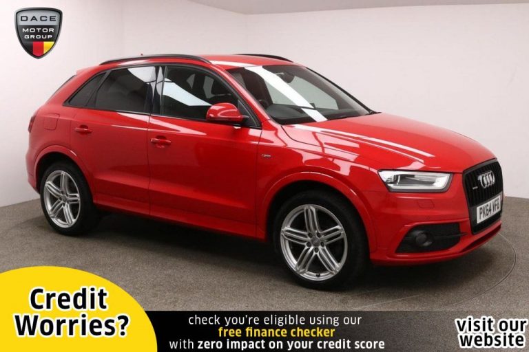 Used 2014 RED AUDI Q3 Estate 2.0 TDI QUATTRO S LINE PLUS 5d 177 BHP DIESEL (reg. 2014-10-31) (Automatic) for sale in Stockport