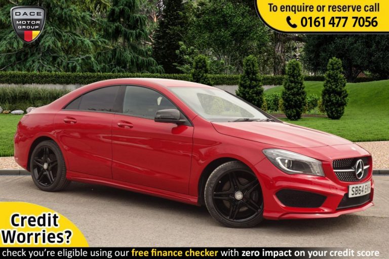 Used 2014 RED MERCEDES-BENZ CLA Coupe 2.1 CLA220 CDI AMG SPORT 4d AUTO 170 BHP DIESEL (reg. 2014-12-01) (Automatic) for sale in Stockport