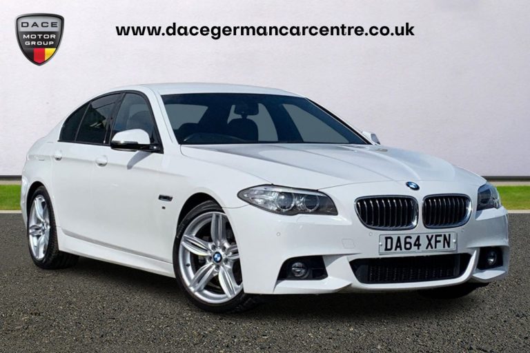 Used 2014 WHITE BMW 5 SERIES Saloon 2.0 520D M SPORT 4DR AUTO 188 BHP DIESEL (reg. 2014-12-09) (Automatic) for sale in Stockport