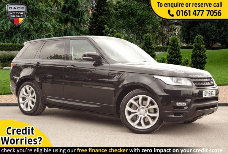 Used 2015 BLACK LAND ROVER RANGE ROVER SPORT SUV 3.0 SDV6 AUTOBIOGRAPHY DYNAMIC 5d AUTO 306 BHP ( SEVEN SEATS ) DIESEL (reg. 2015-05-05) (Automatic) for sale in Stockport