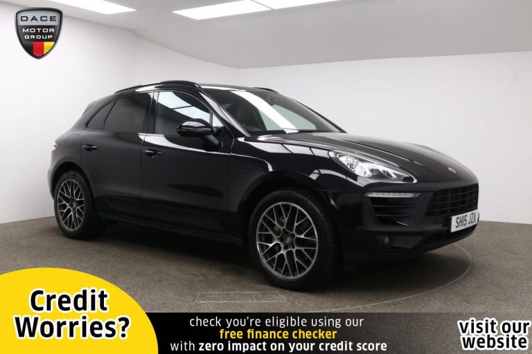 Used 2015 BLACK PORSCHE MACAN SUV 3.0 S PDK 5d AUTO 340 BHP PETROL (reg. 2015-04-24) (Automatic) for sale in Stockport