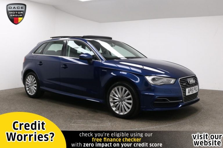 Used 2015 BLUE AUDI A3 Hatchback 1.4 SPORTBACK E-TRON 5d AUTO 101 BHP HYBRID ELECTRIC (reg. 2015-07-27) (Automatic) for sale in Stockport