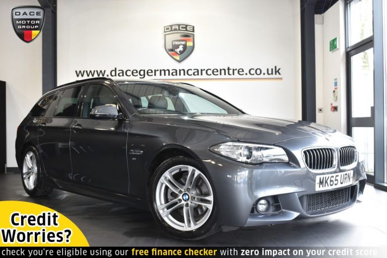 Used 2015 GREY BMW 5 SERIES Estate 2.0 520D M SPORT TOURING 5DR AUTO 188 BHP DIESEL (reg. 2015-09-30) (Automatic) for sale in Stockport
