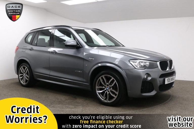 Used 2015 GREY BMW X3 SUV 2.0 XDRIVE20D M SPORT 5d AUTO 188 BHP DIESEL (reg. 2015-03-04) (Automatic) for sale in Stockport