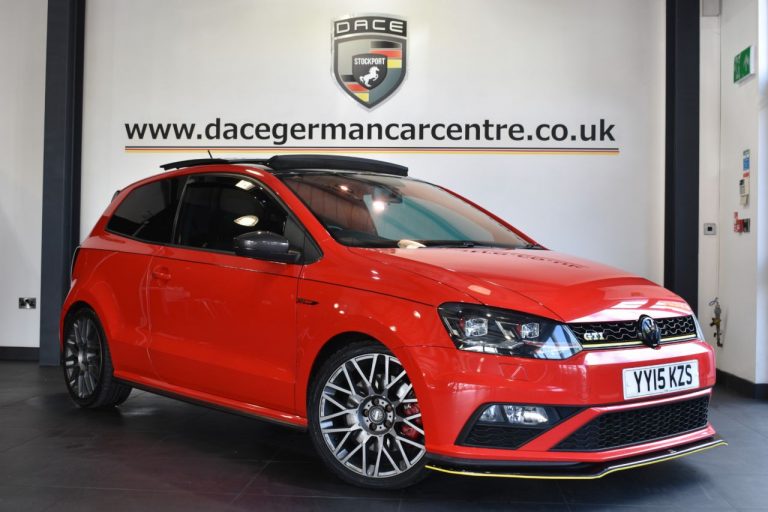 Used 2015 RED VOLKSWAGEN POLO Hatchback 1.8 GTI DSG 3DR 189 BHP PETROL (reg. 2015-03-31) (Automatic) for sale in Stockport