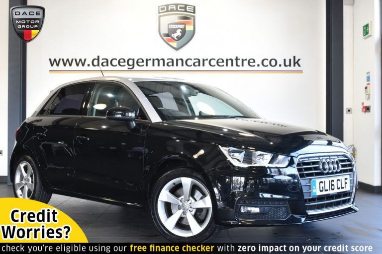 Used 2016 BLACK AUDI A1 Hatchback 1.4 SPORTBACK TFSI SPORT 5DR AUTO 123 BHP PETROL (reg. 2016-05-04) (Automatic) for sale in Stockport