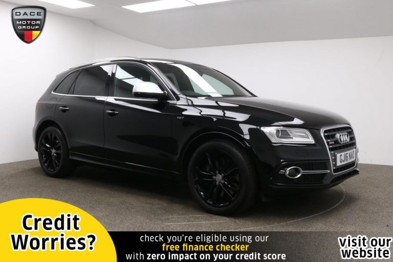 Used 2016 BLACK AUDI SQ5 SUV 3.0 SQ5 TDI QUATTRO 5d AUTO 322 BHP DIESEL (reg. 2016-03-16) (Automatic) for sale in Stockport