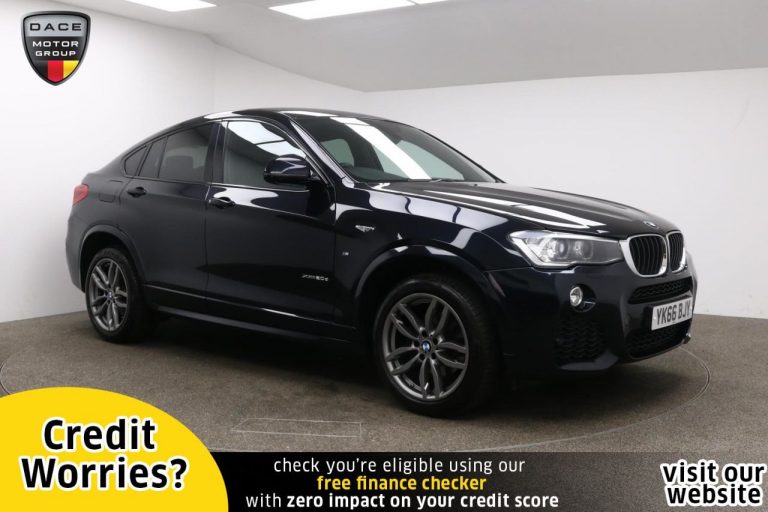 Used 2016 BLACK BMW X4 Coupe 2.0 XDRIVE20D M SPORT 4d AUTO 188 BHP DIESEL (reg. 2016-10-31) (Automatic) for sale in Stockport