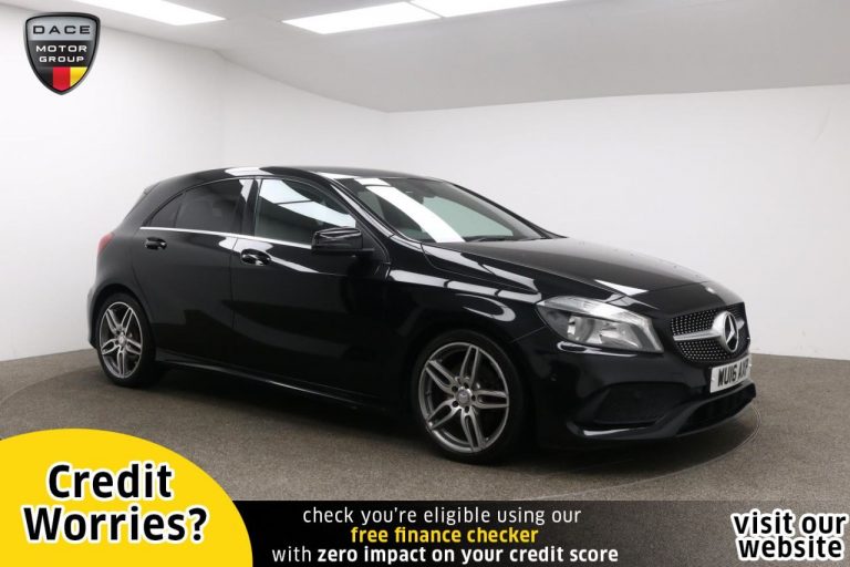 Used 2016 BLACK MERCEDES-BENZ A-CLASS Hatchback 2.1 A 220 D AMG LINE EXECUTIVE 5d AUTO 174 BHP DIESEL (reg. 2016-03-18) (Automatic) for sale in Stockport