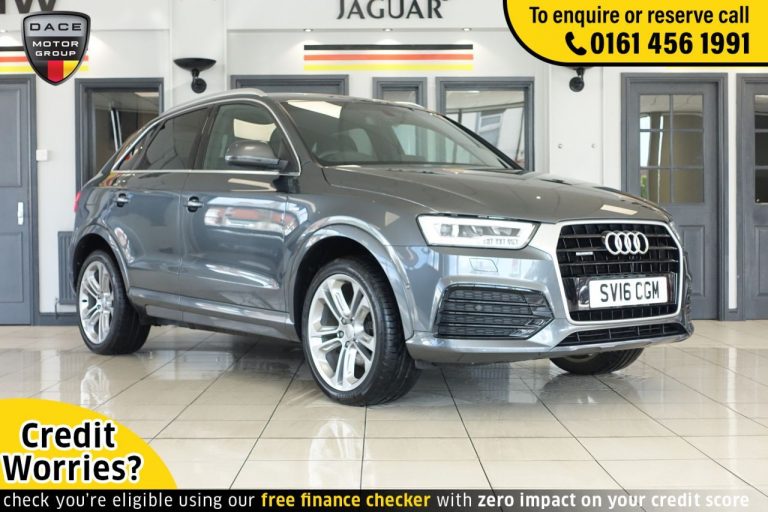 Used 2016 GREY AUDI Q3 4x4 2.0 TDI QUATTRO S LINE PLUS 5d AUTO 182 BHP DIESEL (reg. 2016-06-14) (Automatic) for sale in Stockport