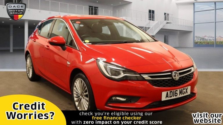 Used 2016 RED VAUXHALL ASTRA Hatchback 1.4 ELITE NAV S/S 5d AUTO 148 BHP PETROL (reg. 2016-05-31) (Automatic) for sale in Stockport