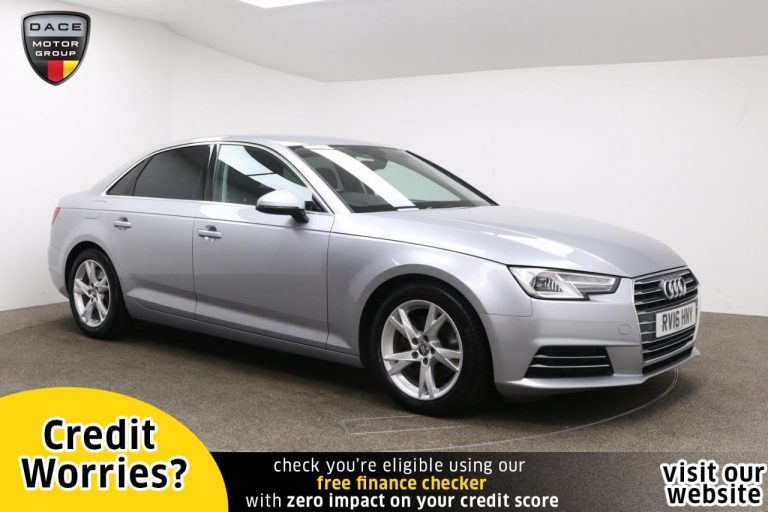 Used 2016 SILVER AUDI A4 Saloon 2.0 TDI ULTRA SPORT 4d AUTO 148 BHP DIESEL (reg. 2016-03-18) (Automatic) for sale in Stockport