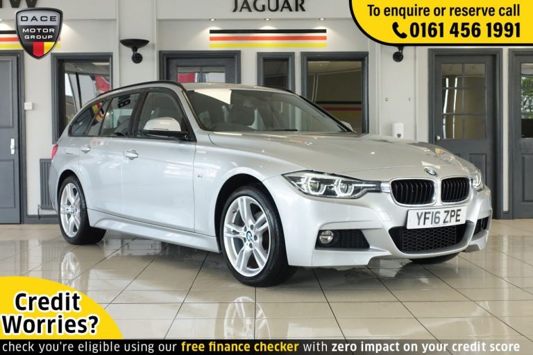 Used 2016 SILVER BMW 3 SERIES Estate 2.0 320I XDRIVE M SPORT TOURING 5d AUTO 181 BHP PETROL (reg. 2016-06-21) (Automatic) for sale in Stockport