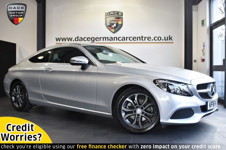 Used 2016 SILVER MERCEDES-BENZ C-CLASS Coupe 2.1 C 220 D SPORT 2DR 168 BHP DIESEL (reg. 2016-06-30) (Automatic) for sale in Stockport