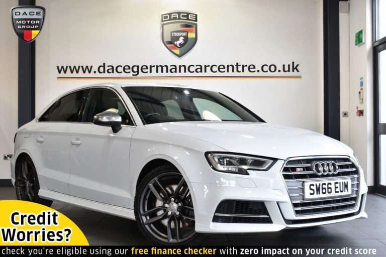 Used 2016 WHITE AUDI S3 Saloon 2.0 S3 QUATTRO 4DR AUTO 306 BHP PETROL (reg. 2016-10-31) (Automatic) for sale in Stockport