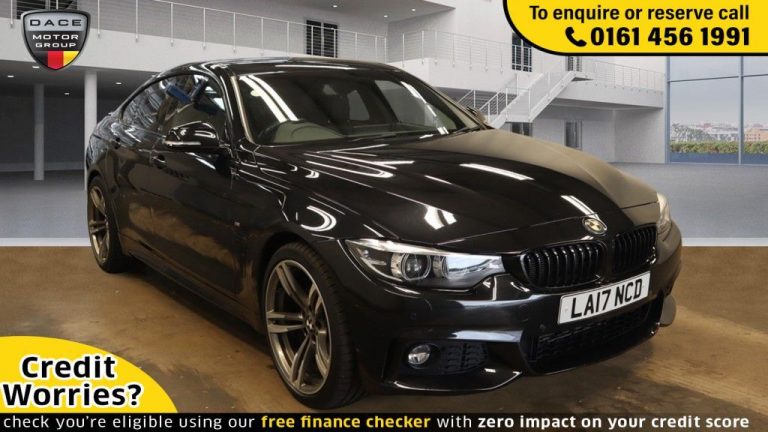 Used 2017 BLACK BMW 4 SERIES Coupe 2.0 420D M SPORT GRAN COUPE 4d AUTO 188 BHP DIESEL (reg. 2017-06-29) (Automatic) for sale in Stockport