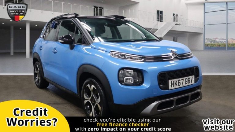 Used 2017 BLUE CITROEN C3 AIRCROSS MPV 1.2 PURETECH FLAIR S/S EAT6 5d AUTO 109 BHP PETROL (reg. 2017-12-15) (Automatic) for sale in Stockport