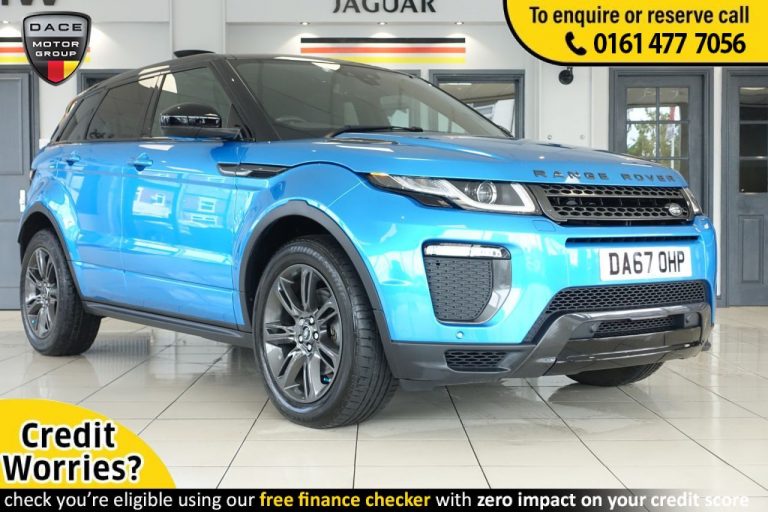 Used 2017 BLUE LAND ROVER RANGE ROVER EVOQUE 4x4 2.0 TD4 LANDMARK 5d 177 BHP DIESEL (reg. 2017-11-09) (Automatic) for sale in Stockport